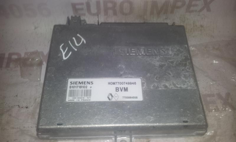 ECU Engine Computer (Engine Control Unit) s101718202p  7700749946 , hom7700749946  Renault CLIO 1991 1.4