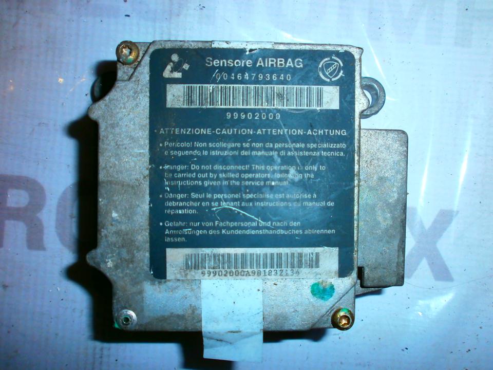 Airbag crash sensors module 00464793640 99902000 Fiat BRAVO 2007 1.9