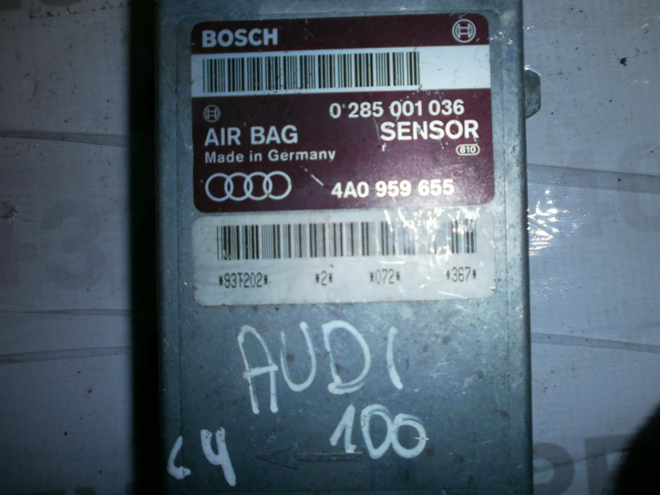 Блок управления AIR BAG  4A0959655 0285001036 Audi 100 1993 2.5