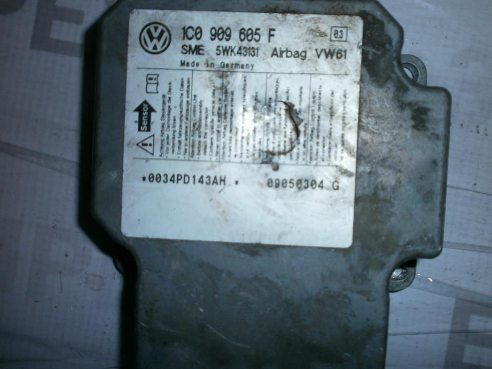 Airbag crash sensors module 1C0909605F 5WK43131VW61 Volkswagen SHARAN 2001 1.9
