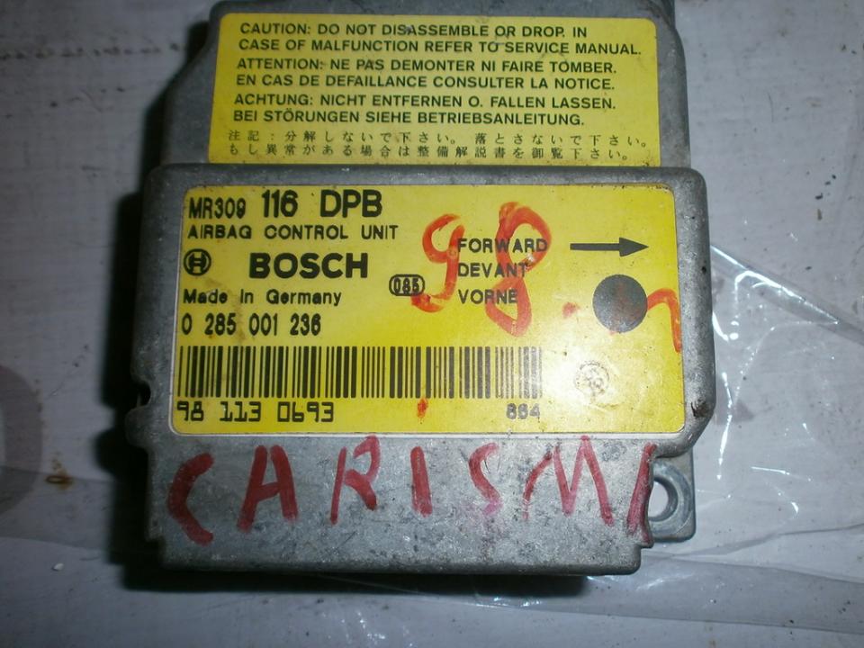 Блок управления AIR BAG  MR309116DPB 0285001236  Mitsubishi CARISMA 1996 1.6