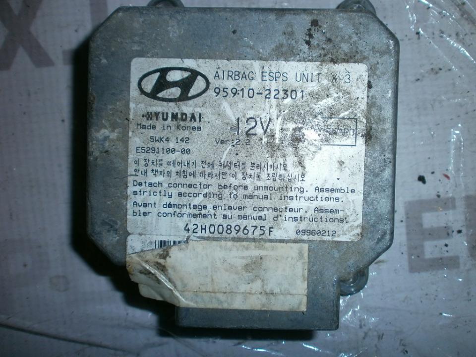 Airbag crash sensors module 9591022301 5WK4142 Hyundai ACCENT 1997 1.5