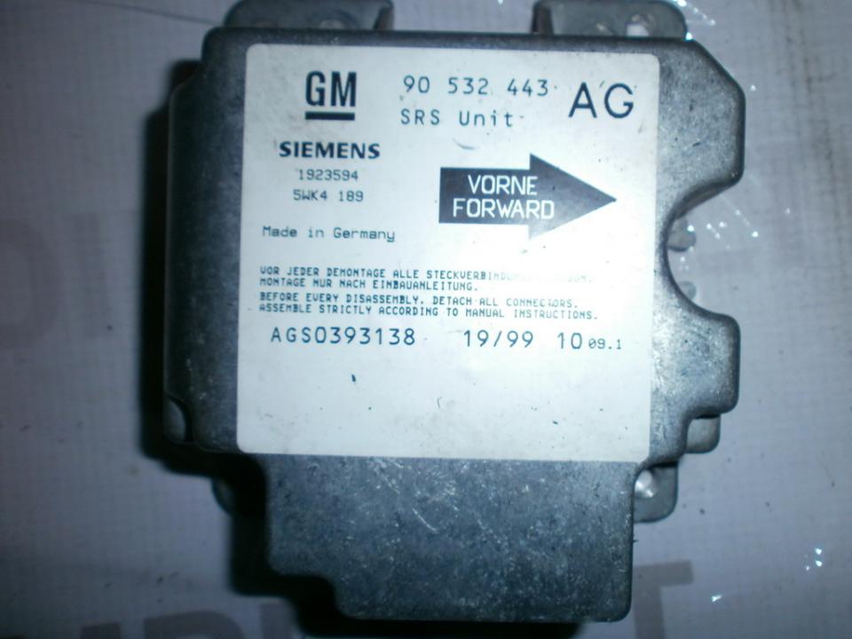 Airbag crash sensors module 90532443AG 5WK4189  Opel CORSA 1997 1.7