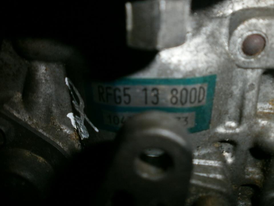 High Pressure Injection Pump RFG513800D  Mazda 626 1993 2.0