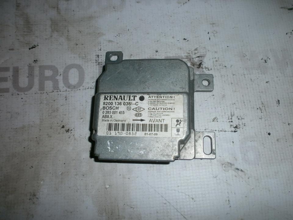 Airbag crash sensors module 8200136038c 0285001415 Renault CLIO 1991 1.4