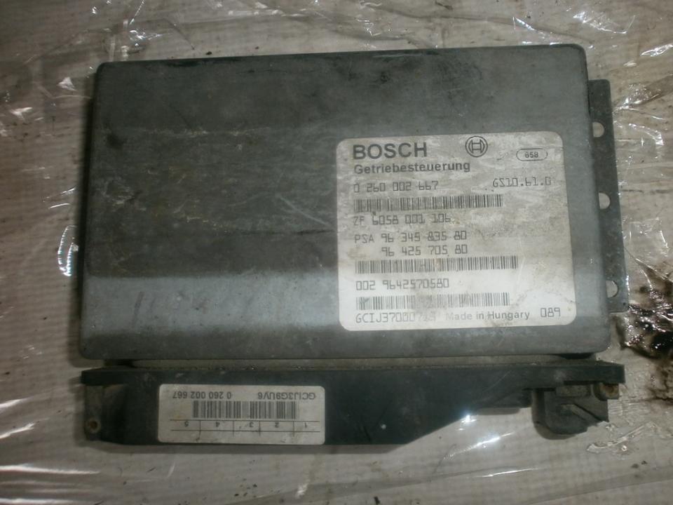 Transmission Computer Gearbox 0260002667 9634583580 , 9642570580 Peugeot 607 2007 2.7