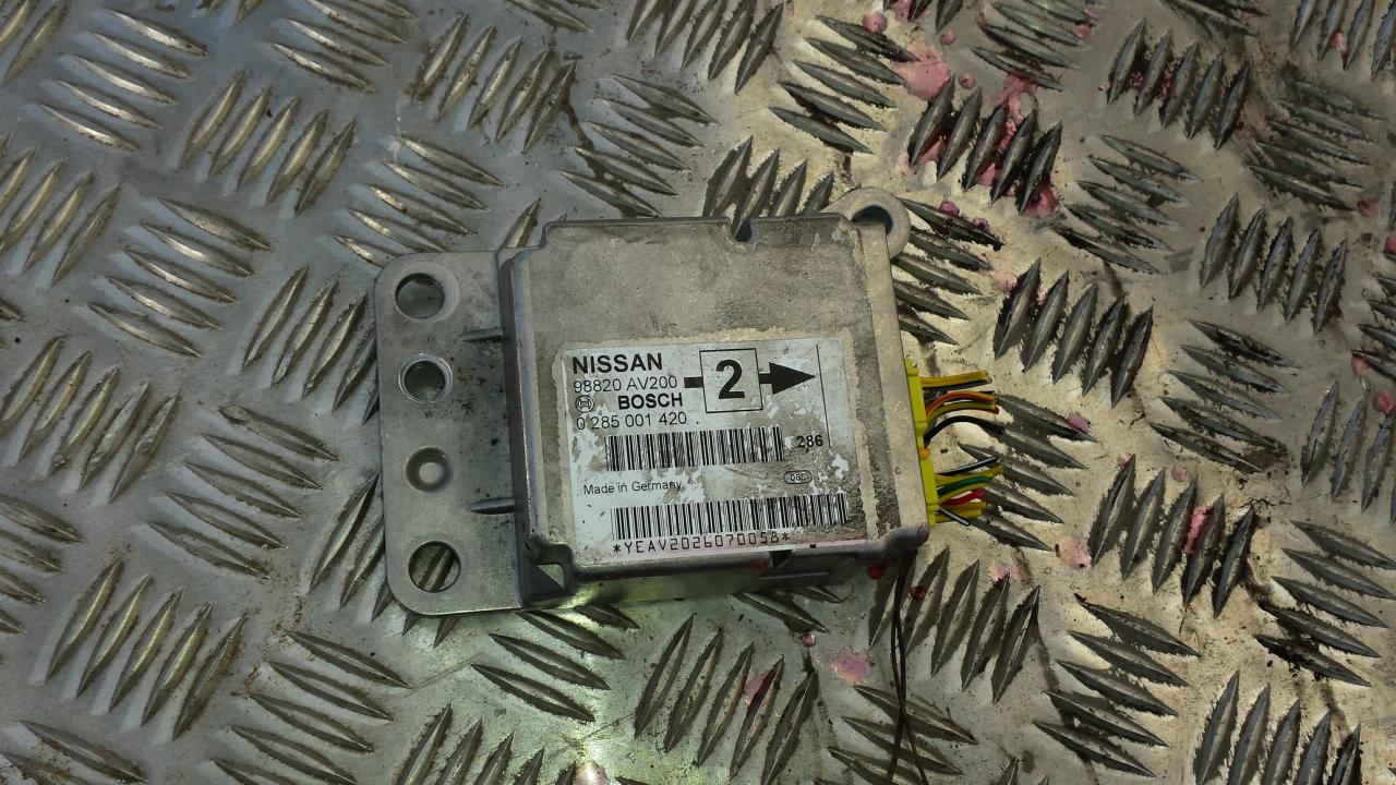 Airbag crash sensors module 98820AV200 0285001420 Nissan PRIMERA 2004 1.8