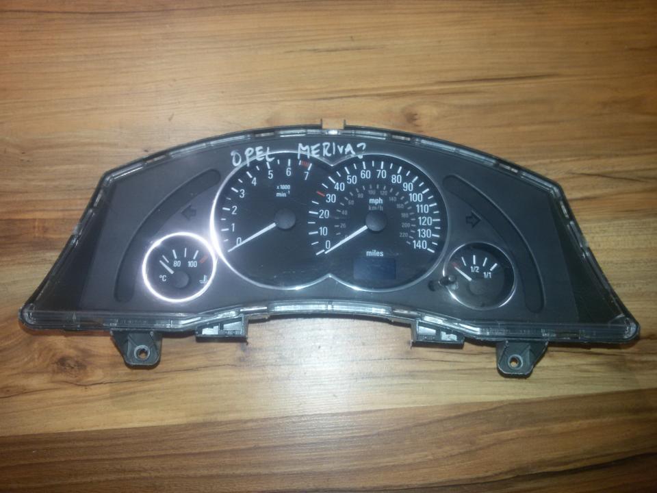 Spidometras - prietaisu skydelis 13173384xy 87001437,110080162029 Opel MERIVA 2003 1.7