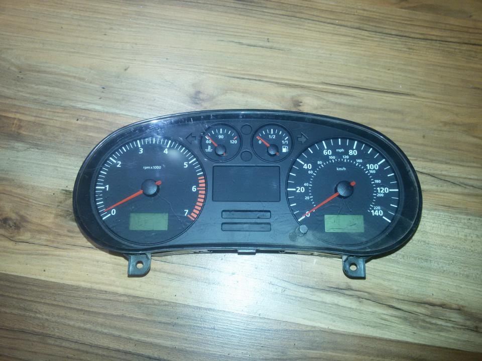 Speedometers - Cockpit - Speedo Clocks Instrument w01m0920902 27030302370130 Audi A3 2001 1.6