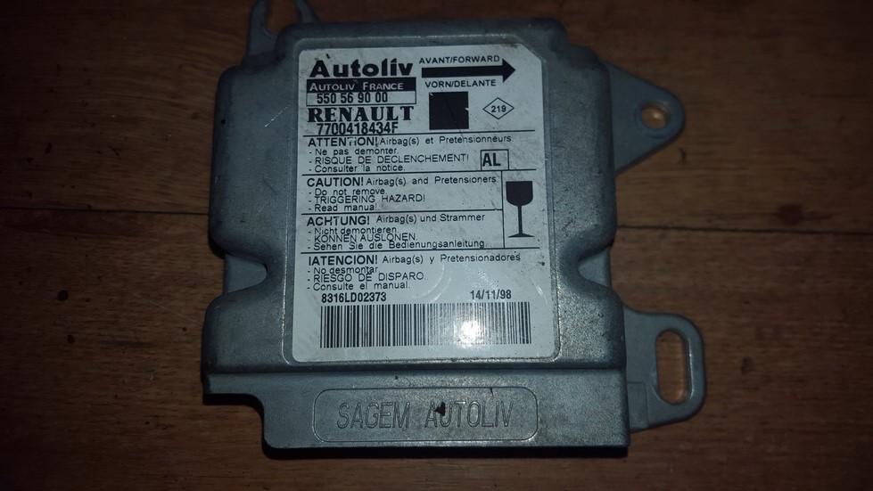 Airbag crash sensors module 550569000 7700418434f Renault SCENIC 1998 2.0