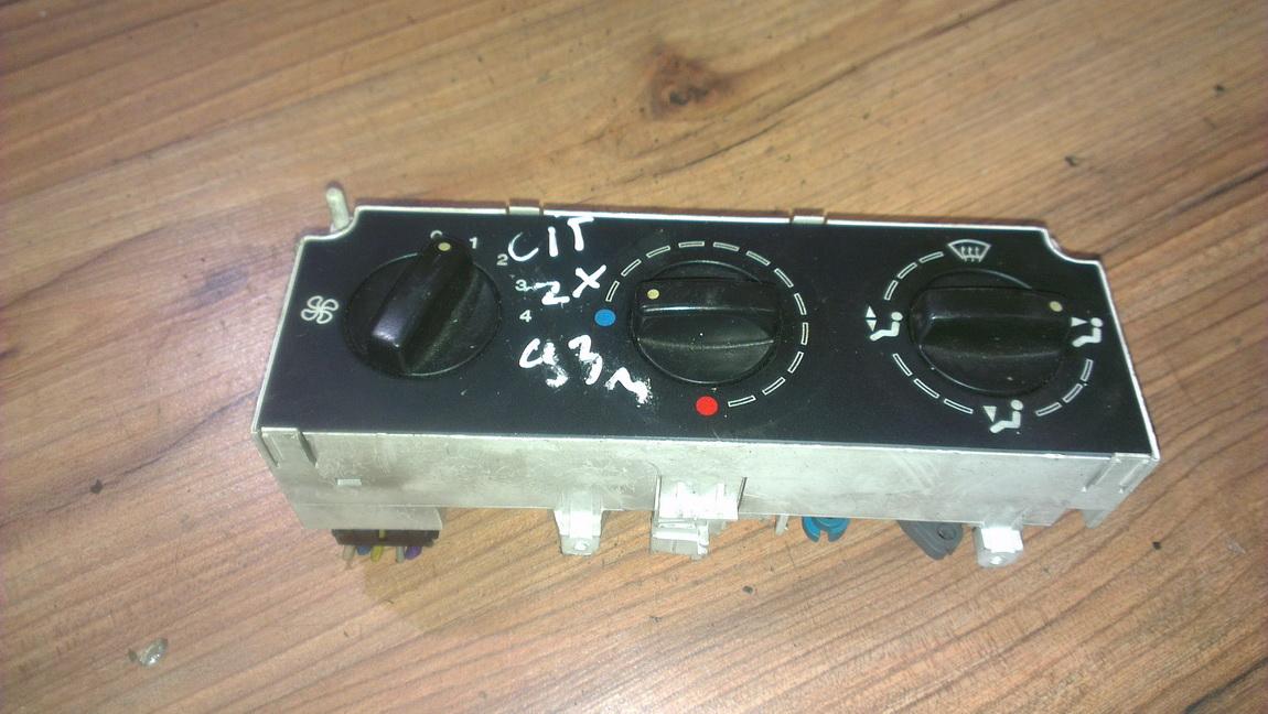 Climate Control Panel (heater control switches) 848708n nenustatyta Citroen ZX 1995 1.9