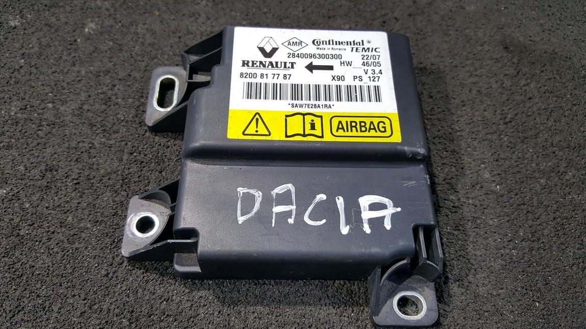 Airbag crash sensors module 8200817787 2840096300300 Dacia LOGAN 2005 1.4