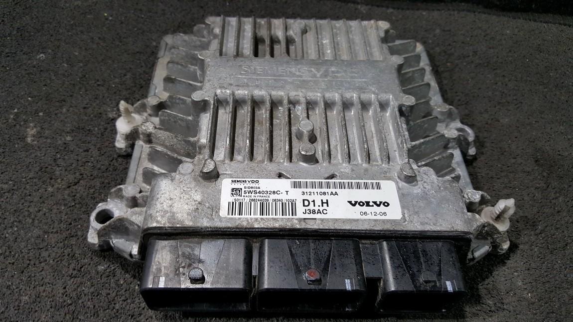 ECU Engine Computer (Engine Control Unit) 5WS40328CT 5WS40328C-T, 31211081AA, SID803A Volvo V50 2006 2.0