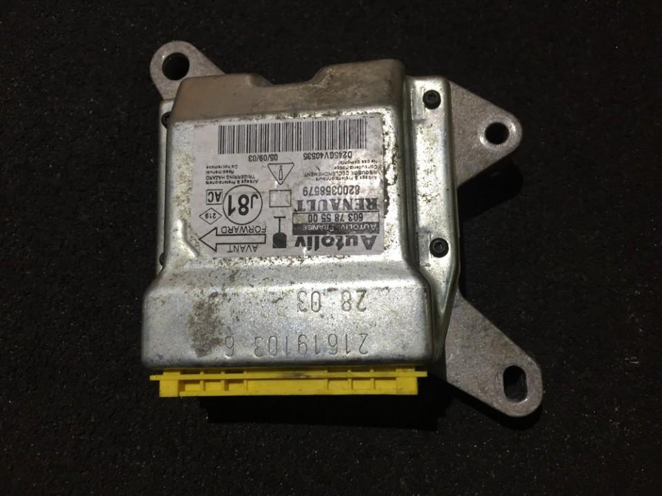 Airbag crash sensors module 8200358579 603785500 Renault ESPACE 1990 2.1