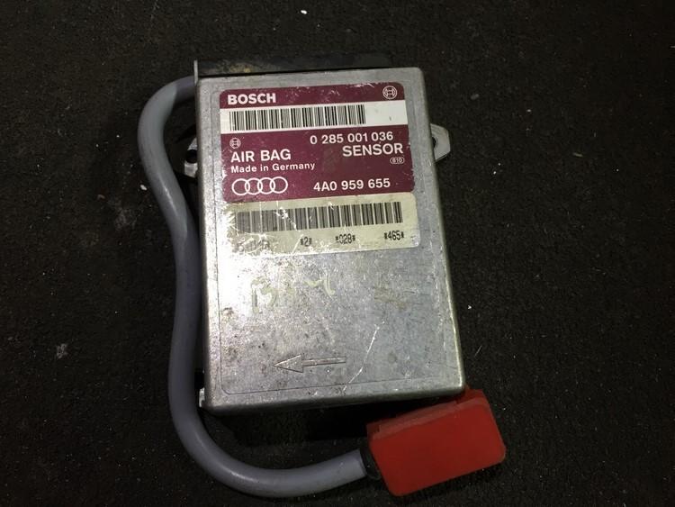 Airbag crash sensors module 0285001036 4a0959655 Audi 80 1989 1.8