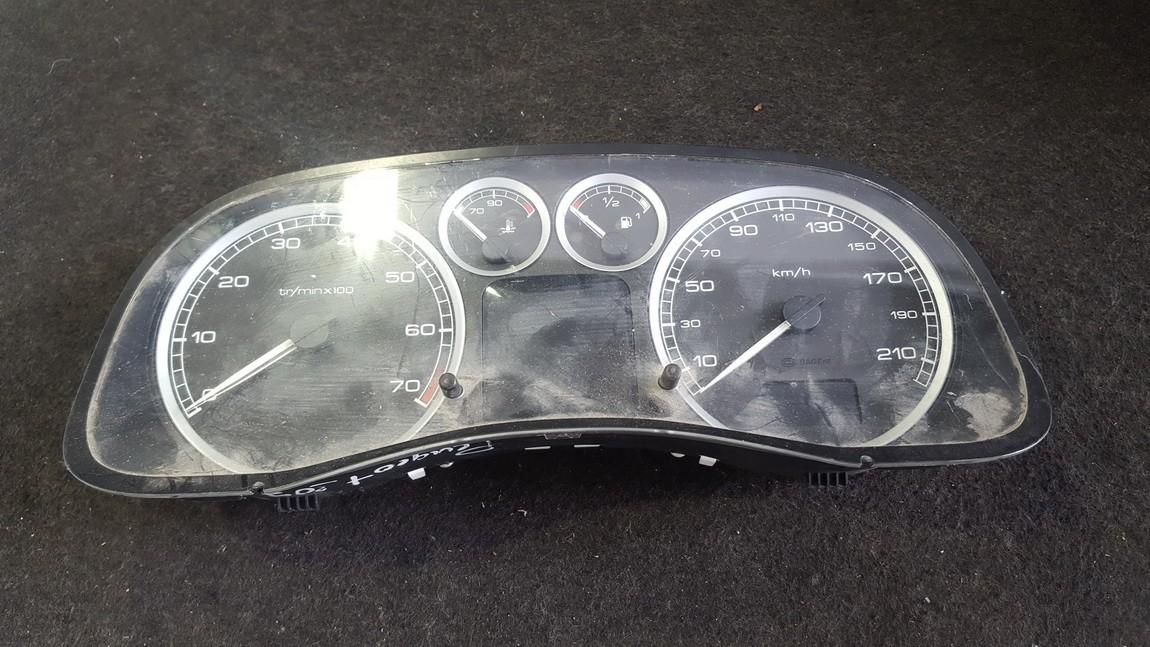 Speedometers - Cockpit - Speedo Clocks Instrument P9636708280B02 21655300-4X5 Peugeot 307 2001 1.4