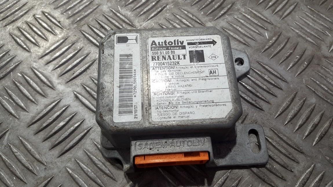 Airbag crash sensors module 7700415232K 550510000 Renault SCENIC 1997 1.6