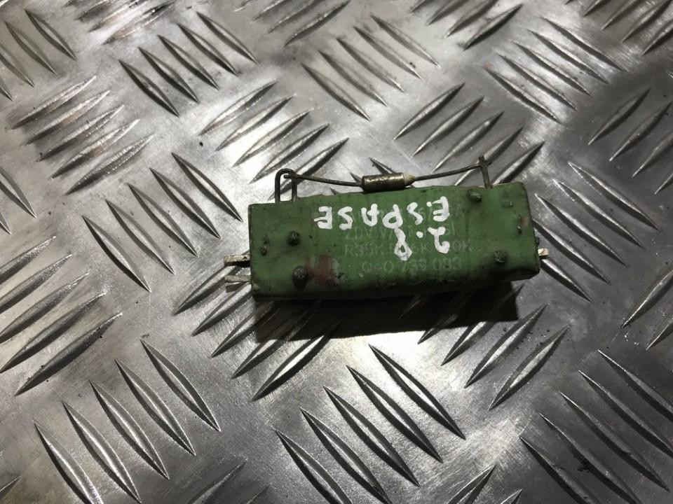 Резистор отопителя от производителя  040739033 used Renault ESPACE 1999 2.0