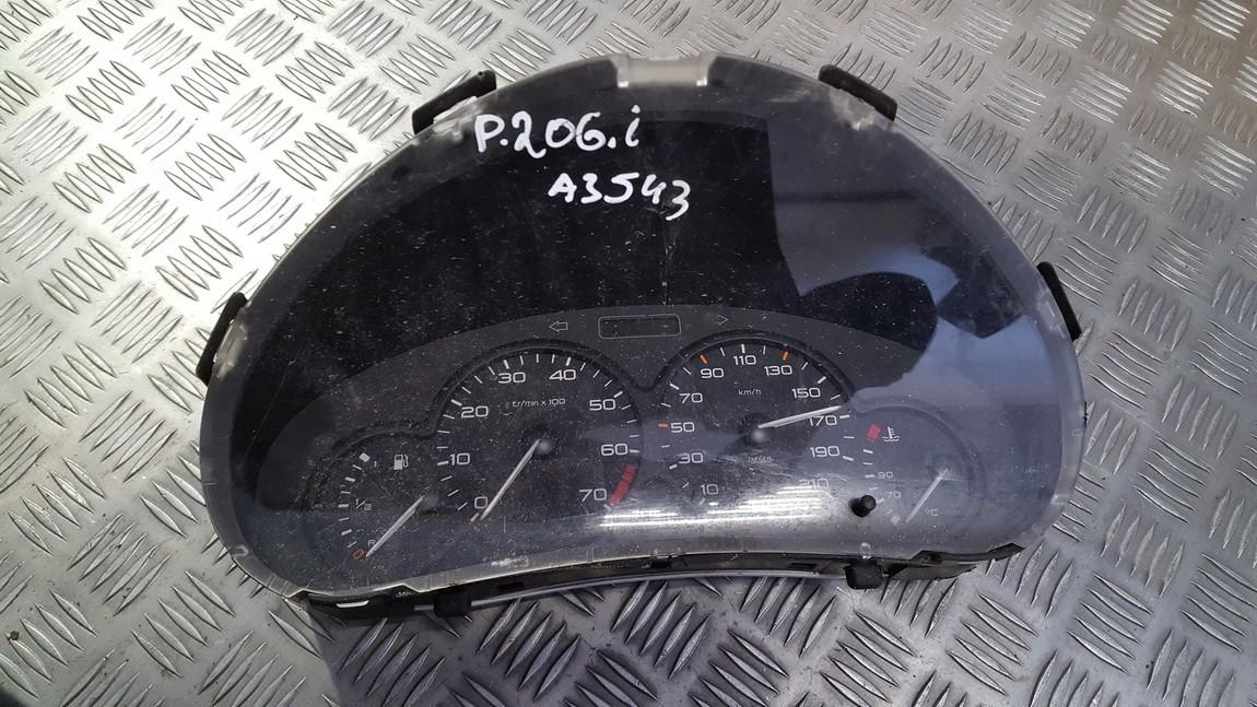 Speedometers - Cockpit - Speedo Clocks Instrument 99022620190 09031989901 9634961180 Peugeot 206 2001 1.9