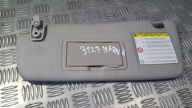 Sun Visor, With Light and Mirror and Clip 010440018 USED Opel MERIVA 2004 1.7