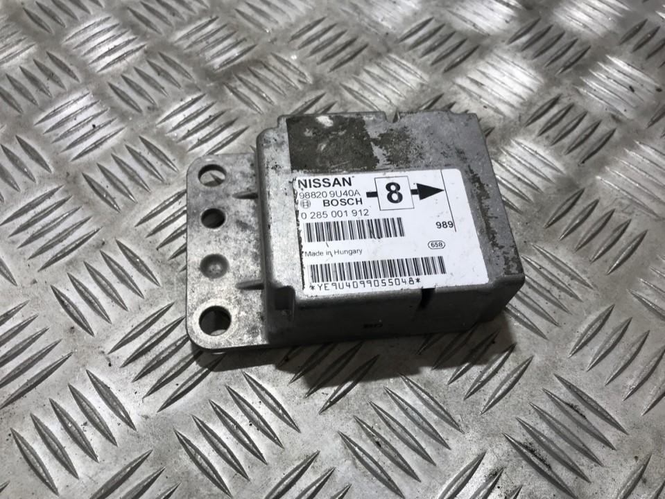 Airbag crash sensors module 988209u40a 0285001912 Nissan NOTE 2008 1.4