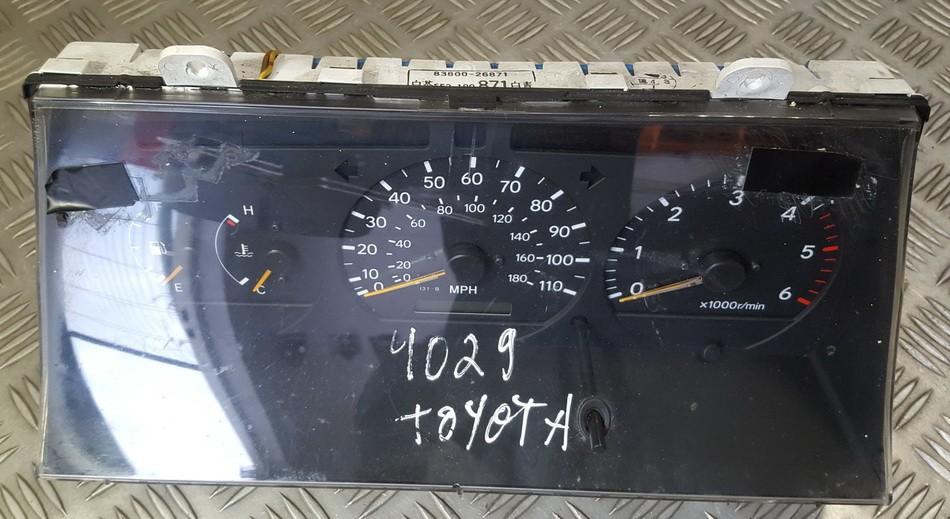 Speedometers - Cockpit - Speedo Clocks Instrument 8380026871 83800-26871 Toyota HIACE 2008 2.5