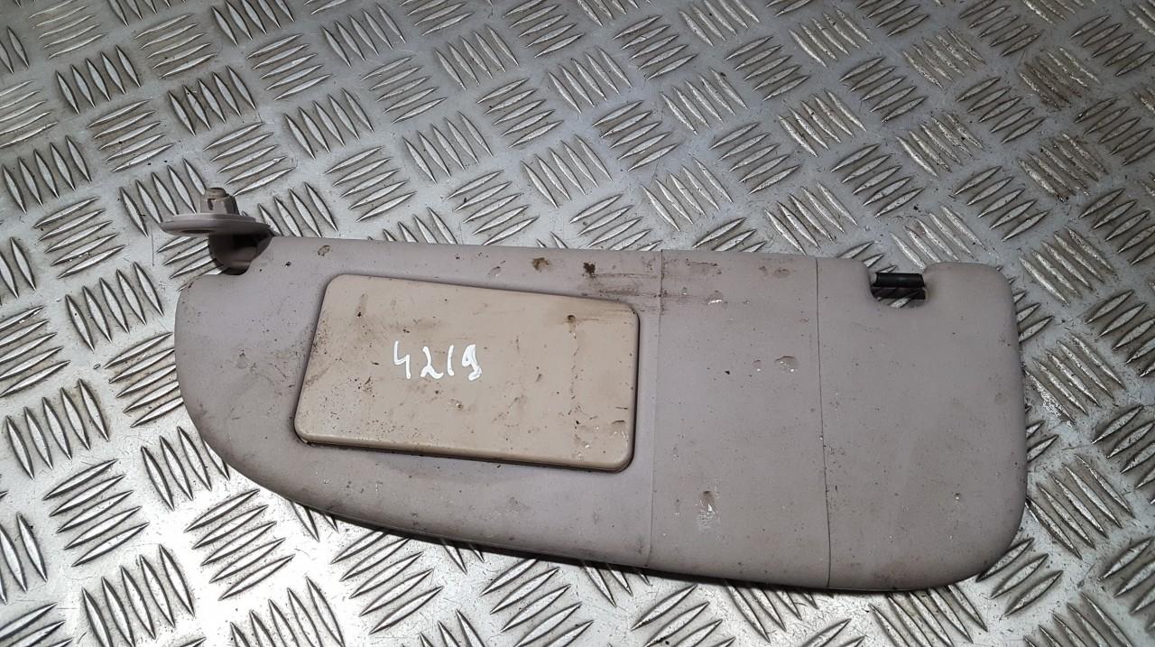 Sun Visor, With Light and Mirror and Clip USED USED Peugeot 206 1999 1.4