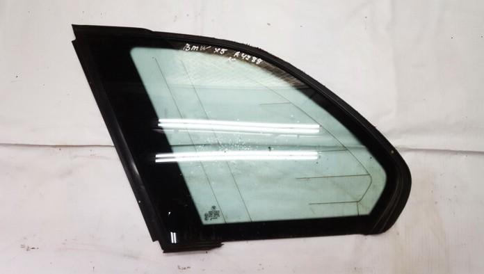 Rear Left  side corner quarter window glass  used used BMW X5 2005 3.0
