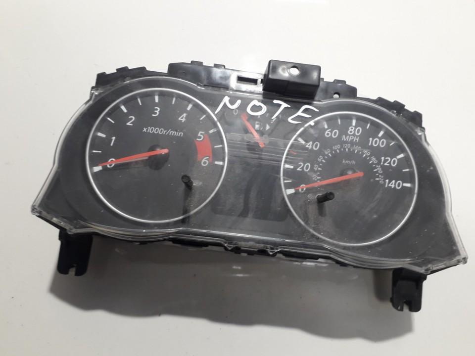 Speedometers - Cockpit - Speedo Clocks Instrument 39e01rc bh03b Nissan NOTE 2007 1.5