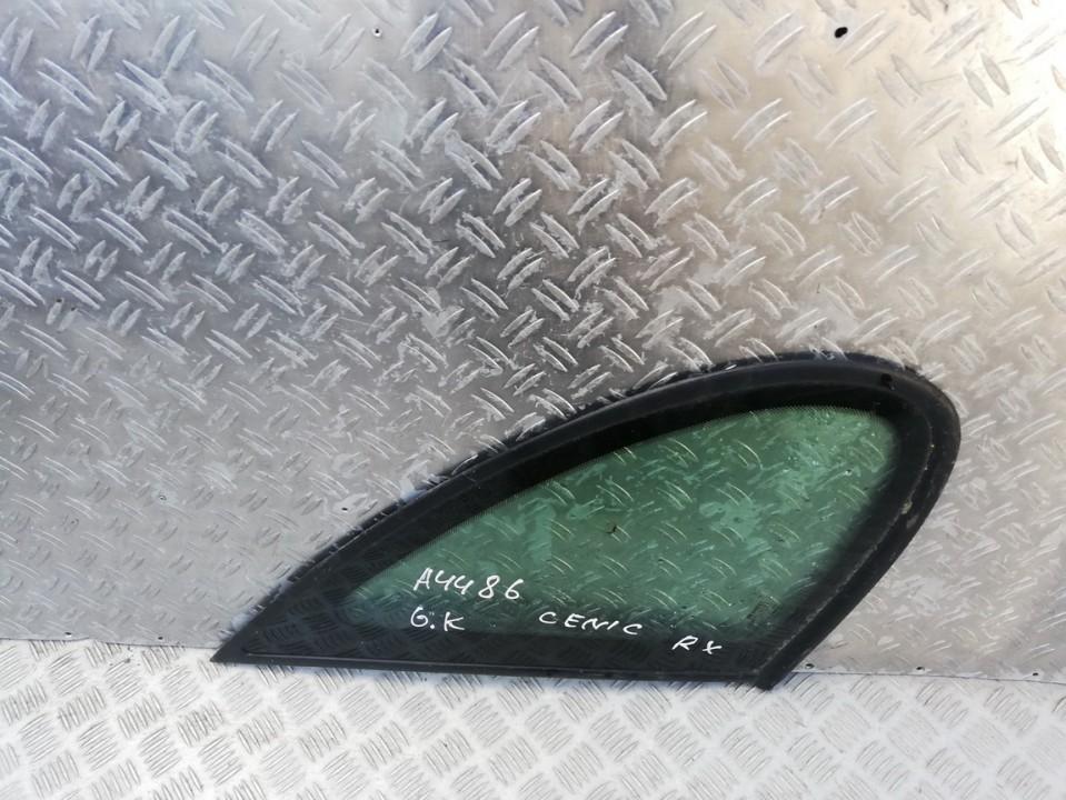 Rear Left  side corner quarter window glass  used used Renault SCENIC 1998 1.6