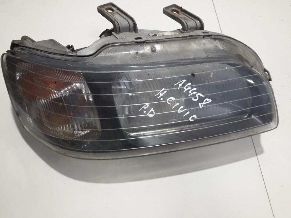 Front Headlight Right RH 54532437 used Honda CIVIC 1993 1.3