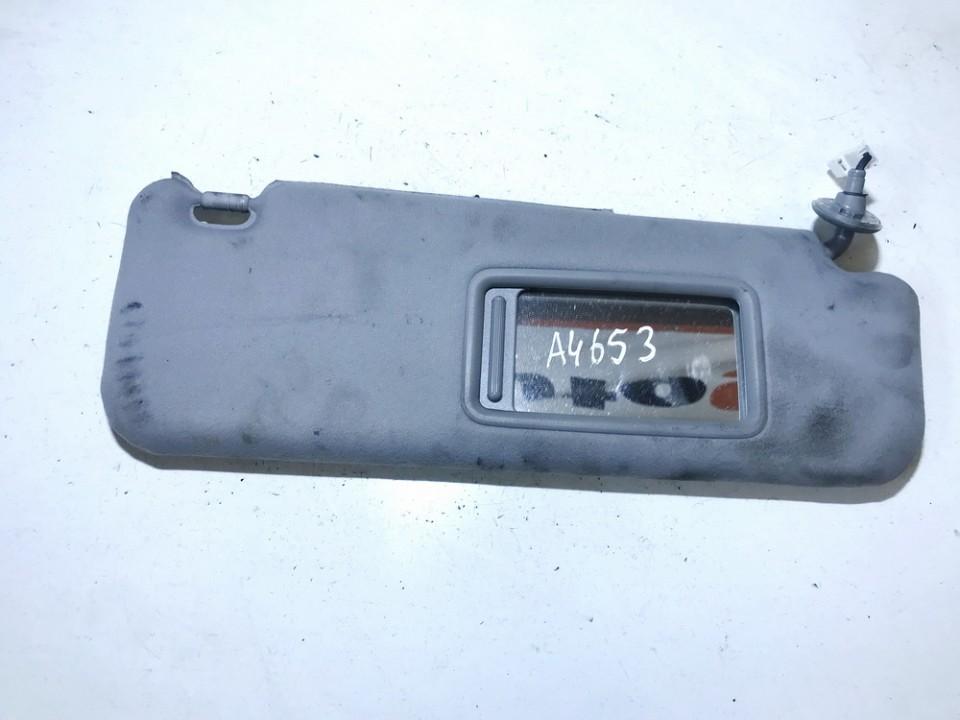 Sun Visor, With Light and Mirror and Clip used used Toyota PRIUS 2007 1.5