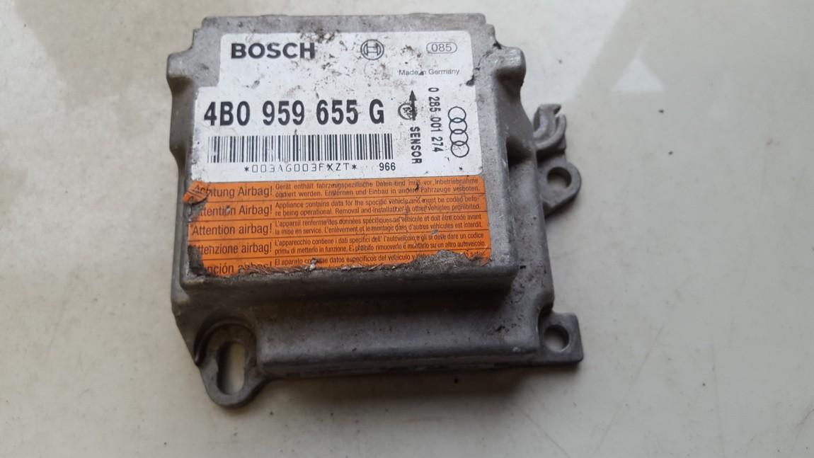 Airbag crash sensors module 4b0959655g 0285001274 Audi A6 2000 2.5