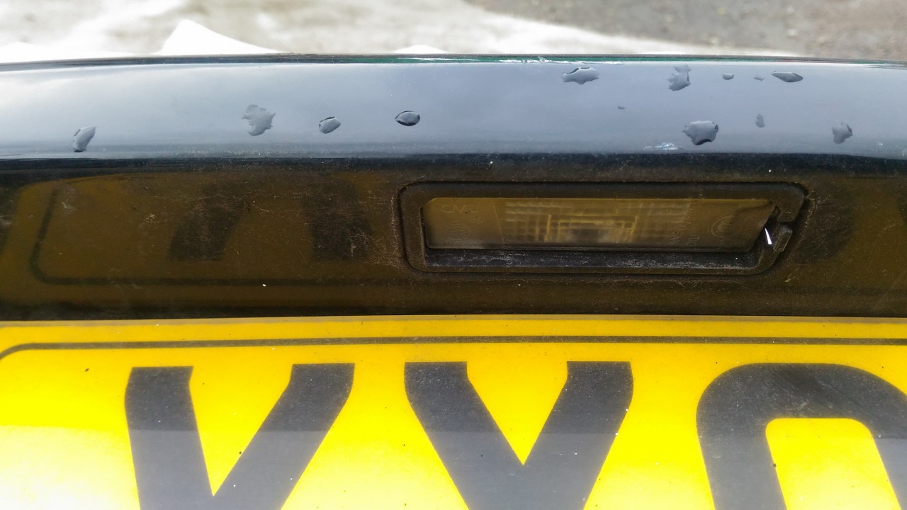 Rear number plate light used used Volkswagen GOLF 1995 1.9