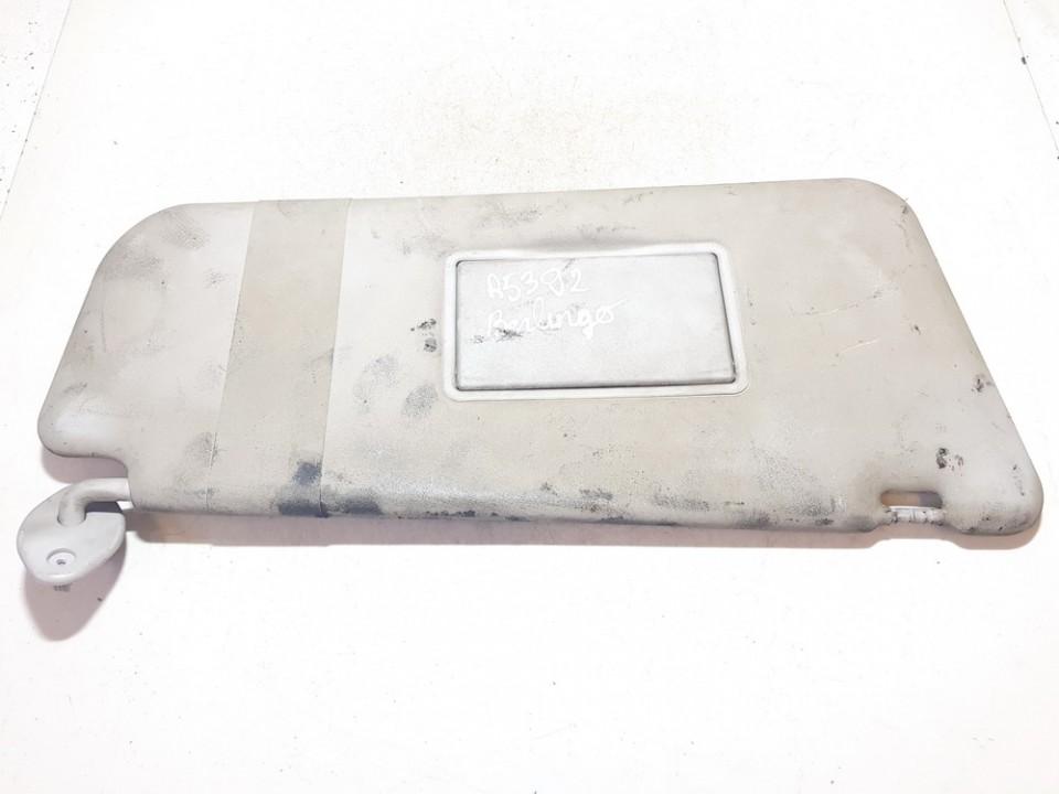 Sun Visor, With Light and Mirror and Clip used used Citroen BERLINGO 2000 1.9