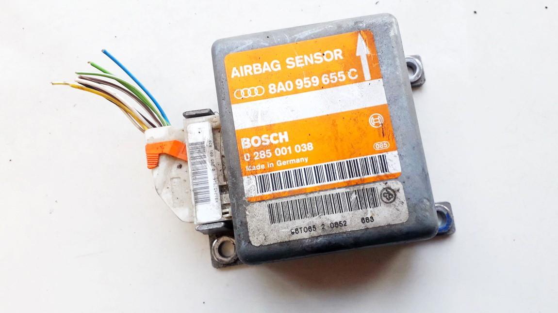 Airbag crash sensors module 8a0959655c 0285001038 Audi A4 2005 3.0