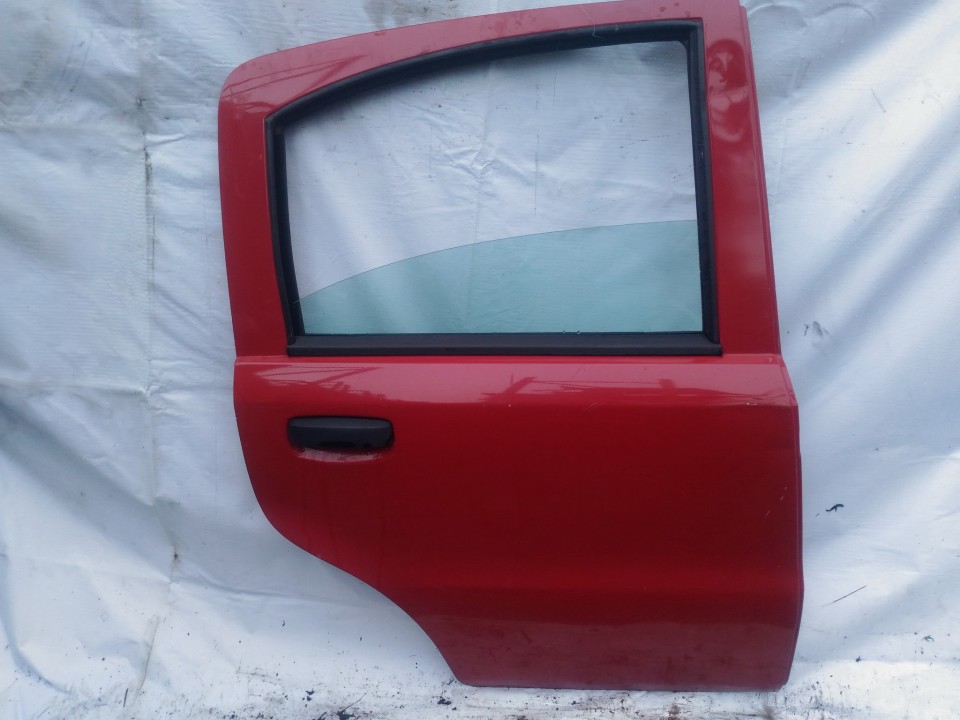 Doors - rear right side raudona used Fiat PANDA 2006 1.1