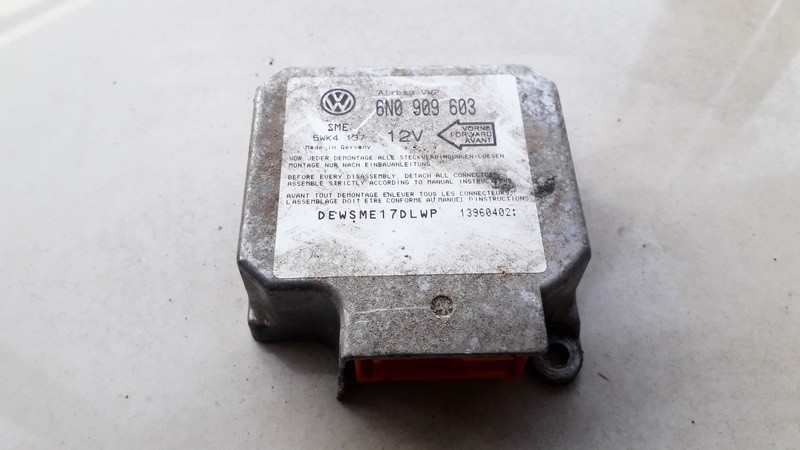 Airbag crash sensors module 6N0909603 5WK4137 Volkswagen POLO 2001 1.4