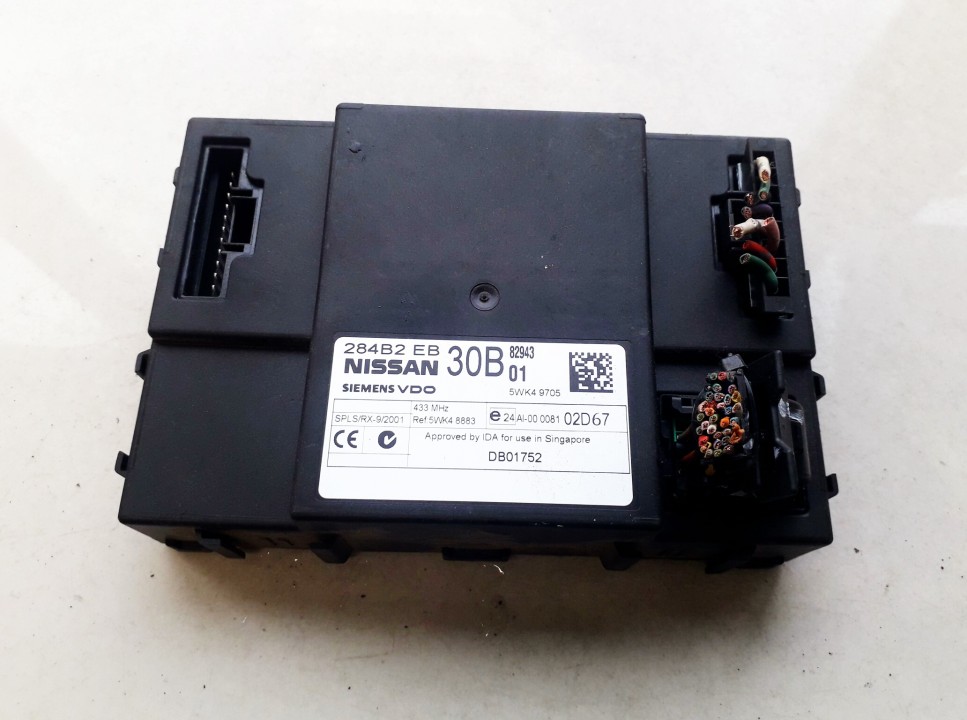 General Module Comfort Relay (Unit) 5WK48883 DB01752, 284B2EB, 5WK49705 Nissan NAVARA 2003 2.5