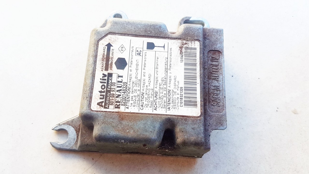 Airbag crash sensors module 8200148339 601099300 Renault KANGOO 1998 1.2