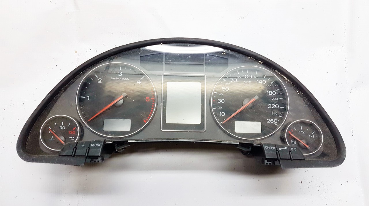 Speedometers - Cockpit - Speedo Clocks Instrument 1036901830 8E0920933SX Audi A4 2001 1.9