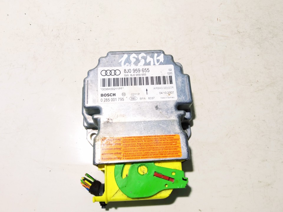 Airbag crash sensors module 8j0959655 0285001759 Audi TT 2006 1.8