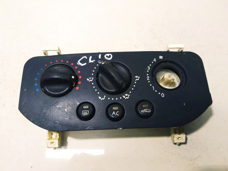 Climate Control Panel (heater control switches) used used Renault CLIO 2002 1.2