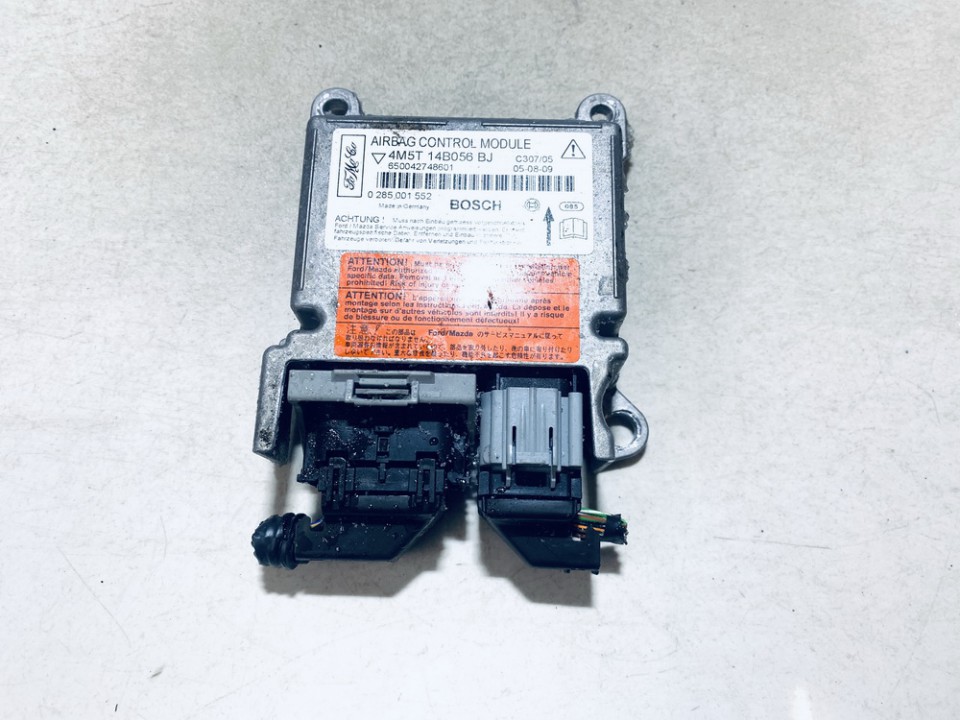 Airbag crash sensors module 4m5t14b056bj 0285001552, 650042748601 Ford FOCUS 2015 1.5
