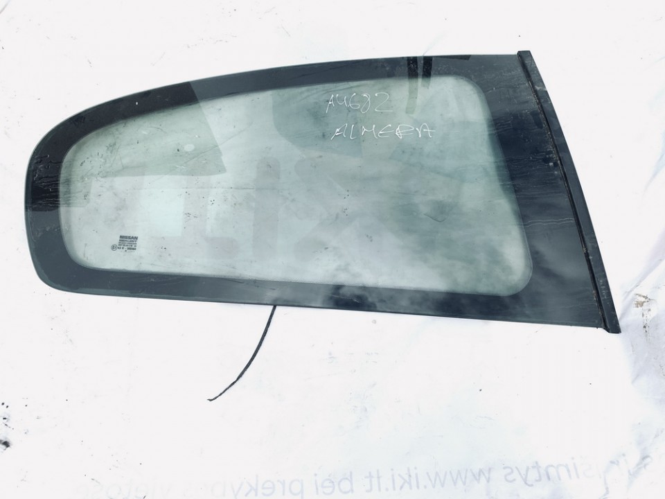 Rear Right passenger side corner quarter window glass used used Nissan ALMERA 1998 1.6
