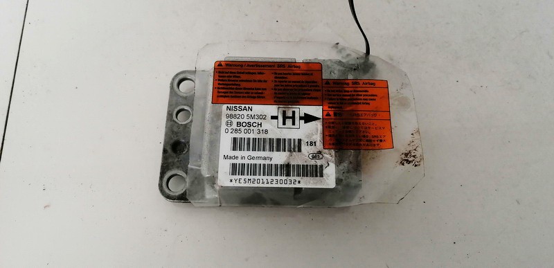 Airbag crash sensors module 0285001318 988205M302 Nissan ALMERA 1999 1.4