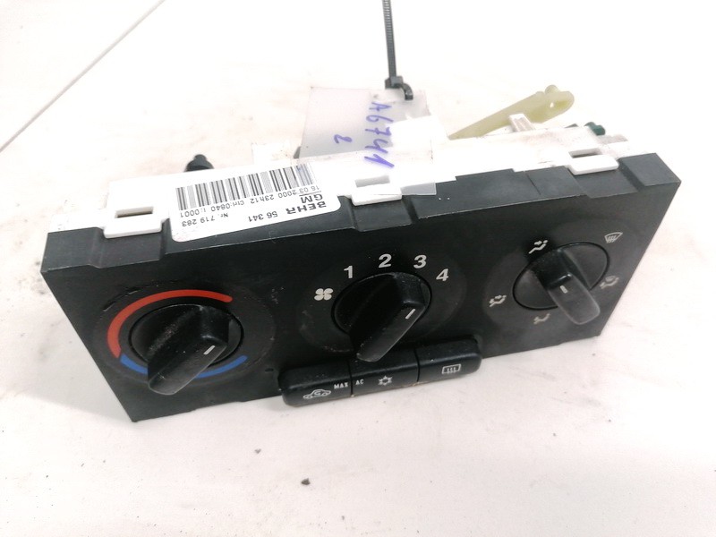 Climate Control Panel (heater control switches) 719283 56341 Opel ASTRA 1992 1.6