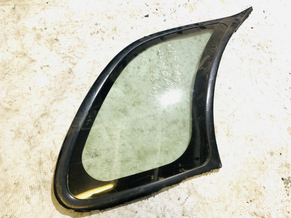 Rear Right passenger side corner quarter window glass used used Nissan ALMERA 1997 2.0