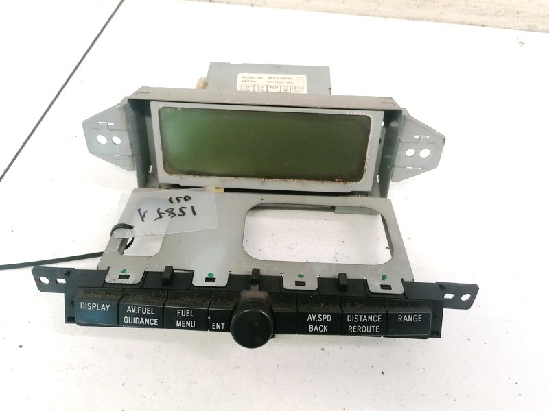 Dashboard Radio Display (Clock,Info Monitor,BORD COMPUTER) 8611005020 86110-05020, CNTA6270LC Toyota AVENSIS 2005 2.2