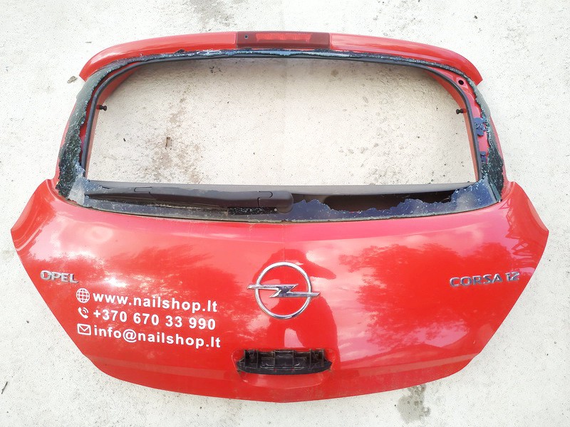 Rear hood raudonas used Opel CORSA 1999 1.2